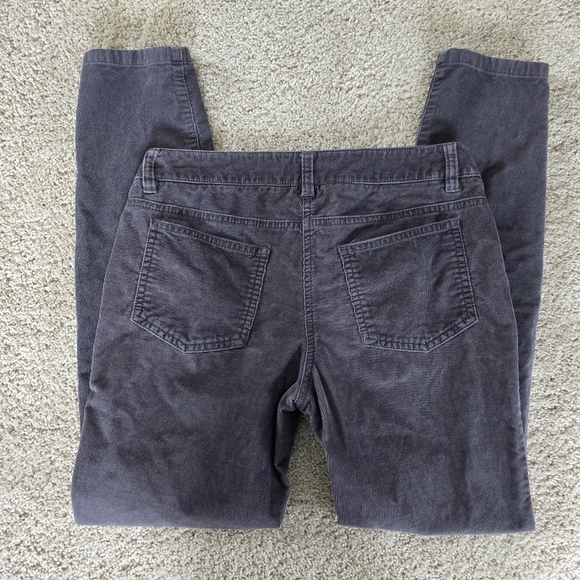 Boden Gray Corduroy Pants womens Size US 6P Mid Rise - Picture 9 of 9